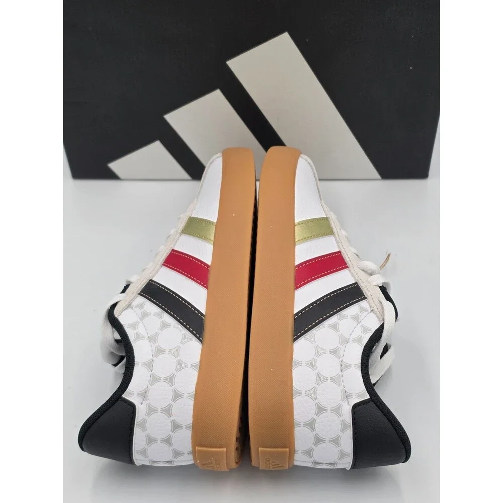 Adidas VL Court 3.0 K Youth 1.5 White Multi Color Gum Sneakers KI3121 NIB
